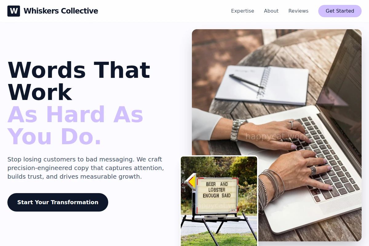 Minimal Copywriting