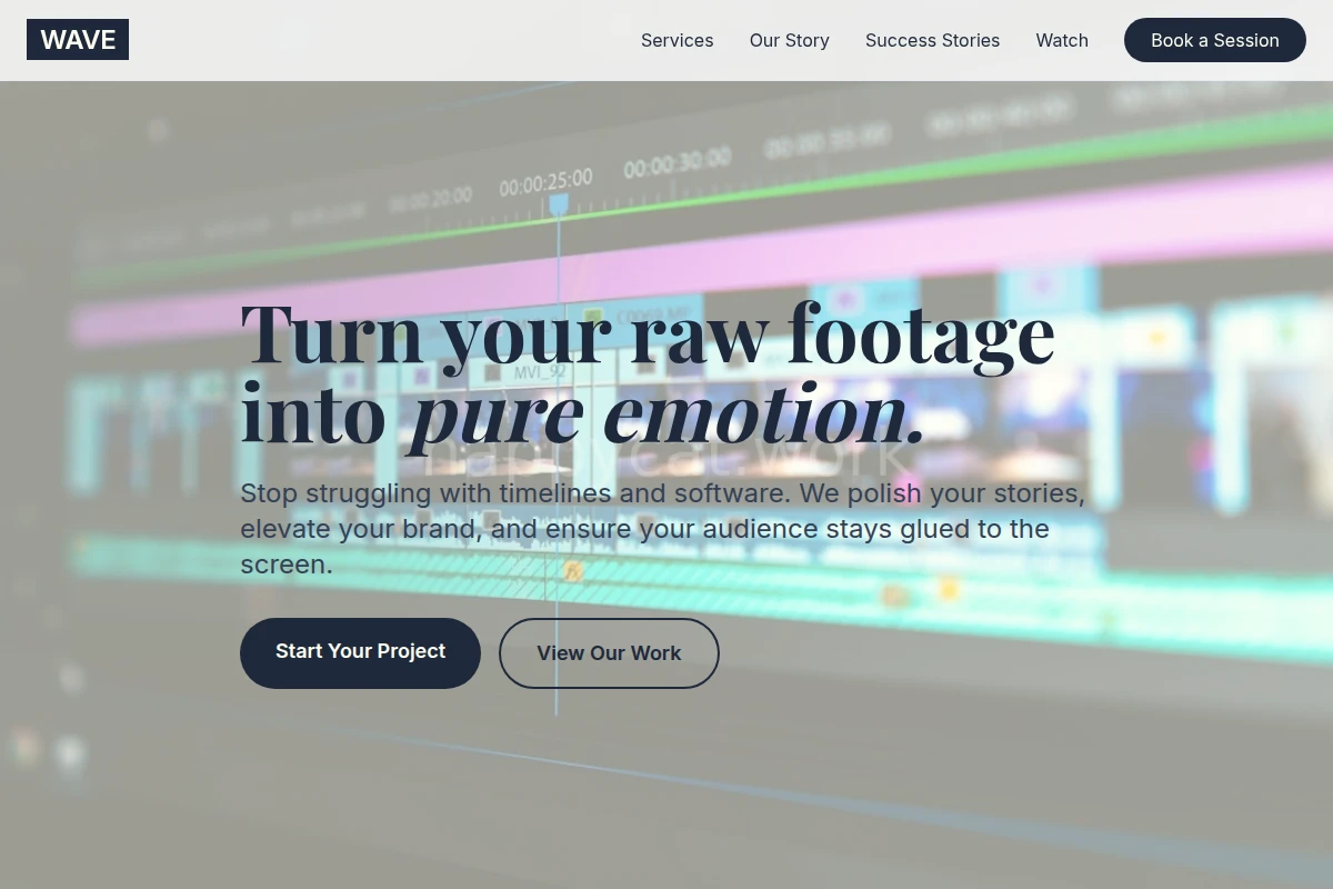 Wave Video Editing