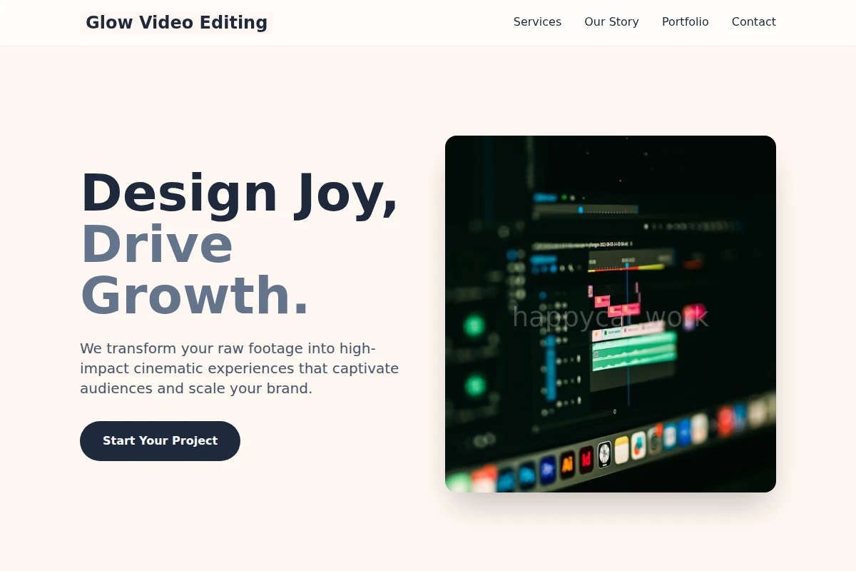 Glow Video Editing